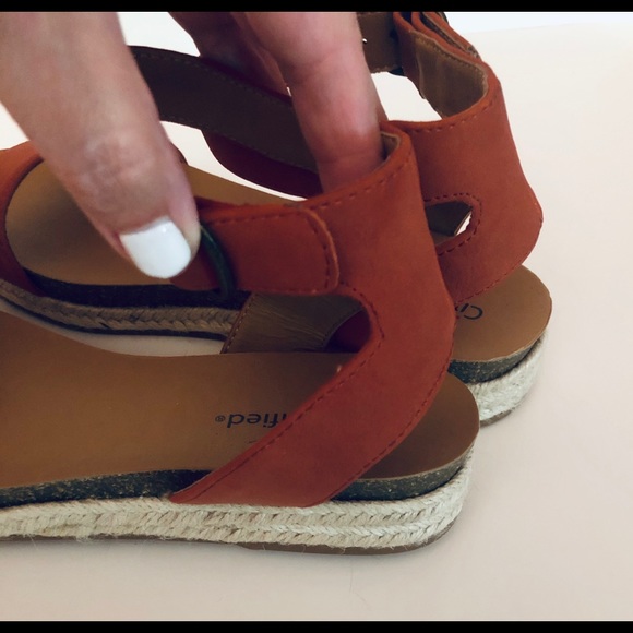 City Classified Burnt Orange Espadrilles - Picture 6 of 7
